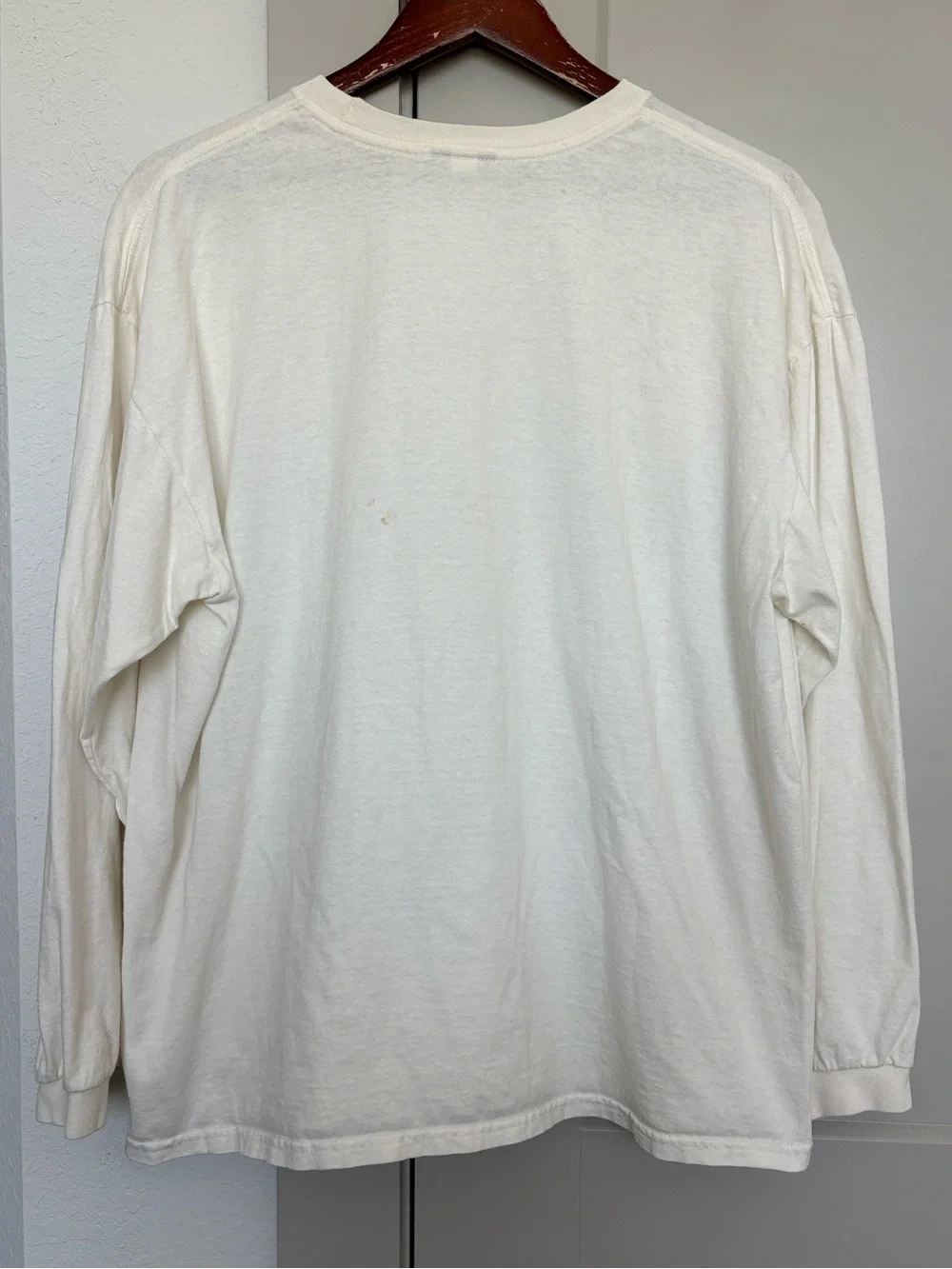 VINTAGE 90S NIKE CHICAGO LONG SLEEVE GRAPHIC WHITE SHIRT MENS XL